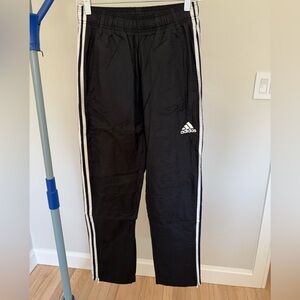 adidas Black Joggers with White Side Stripes